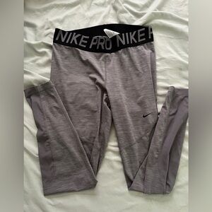 Nike Pro Heathered Gray Leggings